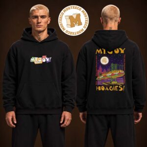 Mt Joy Wawa 2026 Merch Tee Knows Hoagies Two Sided Unisex Black Hoodie Shirt