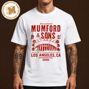Mumford And Sons Prizefighter Tour Los Angeles CA 2026 Event Tee On October 6 And 7 2026 Unisex T-Shirt