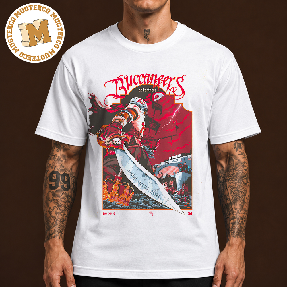 NFC Tampa Bay Buccaneers Vs Carolina Panthers At Charlotte Stadium On October 25 2026 Unisex T-Shirt NFC Tampa Bay Buccaneers Vs Carolina Panthers At Charlotte Stadium On October 25 2026 Unisex T-Shirt