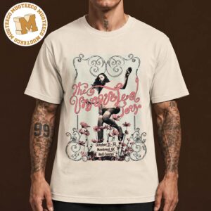 Olivia Rodrigo The Unraveled Tour Montreal QC 2026 Event Poster At Bell Centre On October 21 And 22 2026 Unisex T-Shirt