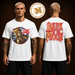 Ozzy Osbourne Merch Bark At The Moon Vintage Two Sided Unisex White T-Shirt
