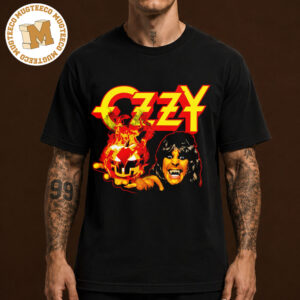 Ozzy Osbourne Merch Halloween Pumpkin Unisex Black T-Shirt