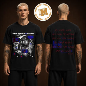 Pee Wee Gaskins Band Merch Tee Aku Belajar Dew Asa Dari Rumah Tak Bernyawa… Two Sided Unisex Black Shirt