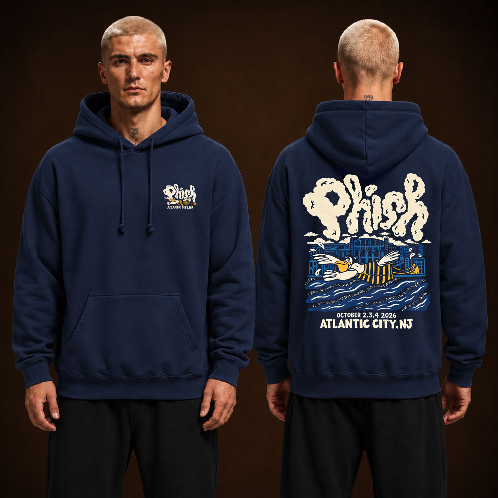 Phish Atlantic NJ 2026 Event Tee At Jim Whelan Boardwalk Hall On October 2 3 4 2026 Unisex Hoodie Shirt Phish Atlantic NJ 2026 Event Tee At Jim Whelan Boardwalk Hall On October 2 3 4 2026 Unisex Hoodie Shirt