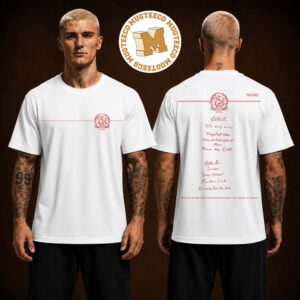 Queens of the Stone Age Band Merch Tee Stationary Two Sided Unisex White T-Shirt