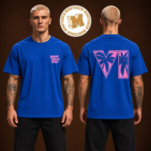 Rock Star Game Merch Tee Grand Theft Auto VI Vintage Logo Two Sided Unisex T-Shirt
