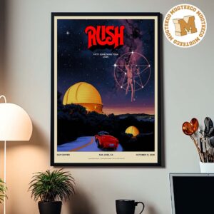 Rush Fifty Something Tour 2026 San Jose CA 2026 Event Poster At Sap Center On 15 And 17 2026 Home Decor Poster Canvas