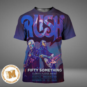 Rush Fifty Something Tour Seattle WA 2026 Event Poster At Climate Pledge Arena On October 10 12 2026 All Over Print Shirt