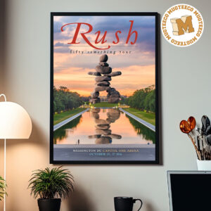 Rush Fifty Something Tour Washington DC 2026 Event Poster At Capital One Arena On October 25- 27 2026 Home Decor Poster Canvas