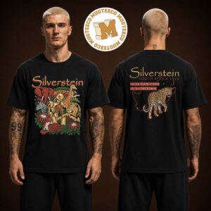 Silverstein South Africa 2026 Merch Tee Cape Town And Pretoria On October 30 And 31 2026 Two Sided Unisex Black T-Shirt