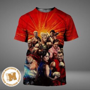 Street Fighter 2026 Movie Poster Featuring Iconic Fighters Red Action Movie All Over Print Shirt