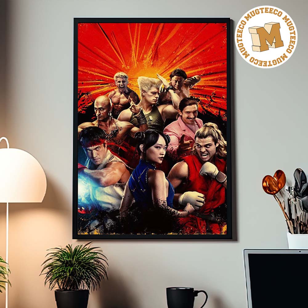 Street Fighter 2026 Movie Poster Featuring Iconic Fighters Red Action Movie Home Decor Poster Canvas Street Fighter 2026 Movie Poster Featuring Iconic Fighters Red Action Movie Home Decor Poster Canvas