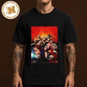 Street Fighter 2026 Movie Poster Featuring Iconic Fighters Red Action Movie Unisex T-Shirt