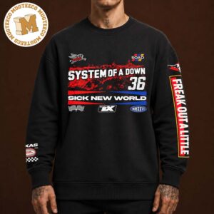 System Of A Down Sick New World Fort Worth TX 2026 Merch Tee At Motor Speedway Freak Out A Little Unisex Black Long Sleeve Shirt