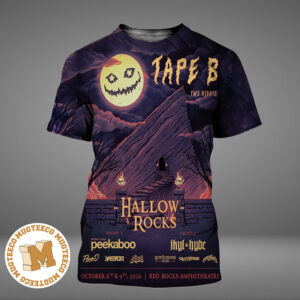 Tape B Two Nights Hallow Rocks 2026 Event Poster At Red Rocks Amphitheatre On October 8 And 9 2026 All Over Print Shirt