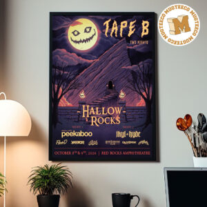 Tape B Two Nights Hallow Rocks 2026 Event Poster At Red Rocks Amphitheatre On October 8 And 9 2026 Home Decor Poster Canvas