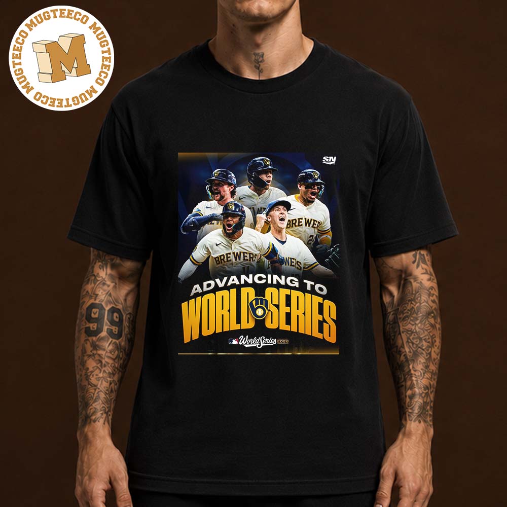 The Milwaukee Brewers Advancing To World SERIES For The First Time In 44 Years Unisex T-Shirt The Milwaukee Brewers Advancing To World SERIES For The First Time In 44 Years Unisex T-Shirt