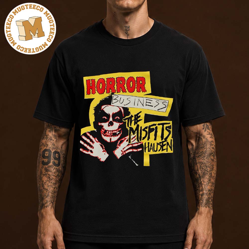 The Misfits X Danhausen Horror Business Merch Tee Unisex Black- T-Shirt The Misfits X Danhausen Horror Business Merch Tee Unisex Black- T-Shirt