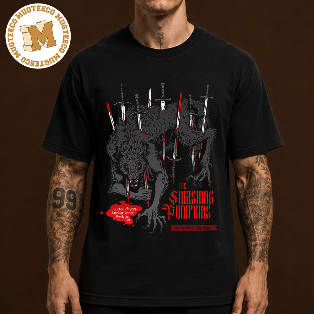 The Smashing Pumpkins Brooklyn NY The Rats In A Cage Tour 2026 Event Poster At Barclays Center On October 4 2026 Unisex T-Shirt The Smashing Pumpkins Brooklyn NY The Rats In A Cage Tour 2026 Event Poster At Barclays Center On October 4 2026 Unisex T-Shirt