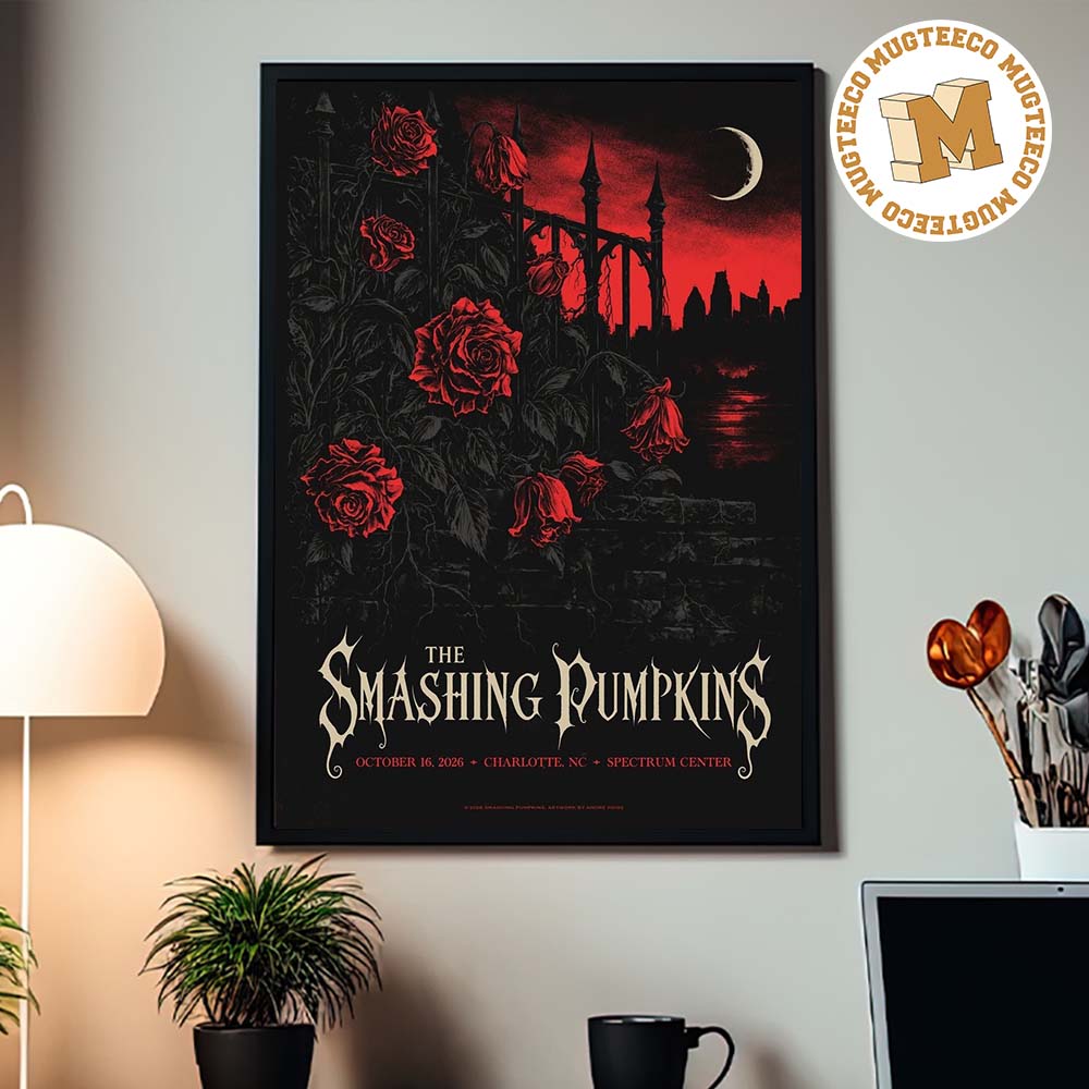 The Smashing Pumpkins Charlotte NC 2026 Event Poster At Spectrum Center On October 16 2026 Home Decor Poster Canvas The Smashing Pumpkins Charlotte NC 2026 Event Poster At Spectrum Center On October 16 2026 Home Decor Poster Canvas