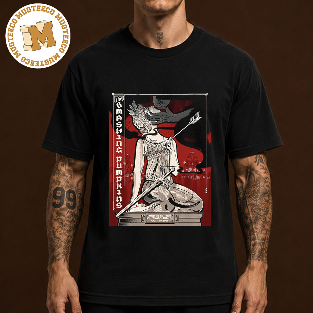 The Smashing Pumpkins Chicago IL 2026 Event Poster At United Center On October 14 2026 Unisex T-Shirt The Smashing Pumpkins Chicago IL 2026 Event Poster At United Center On October 14 2026 Unisex T-Shirt