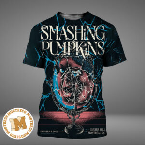 The Smashing Pumpkins Montreal QC 2026 Event Poster At Centre Bell On October 9 2026 All Over Print Shirt