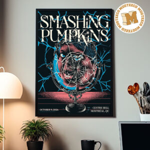 The Smashing Pumpkins Montreal QC 2026 Event Poster At Centre Bell On October 9 2026 Home Decor Poster Canvas