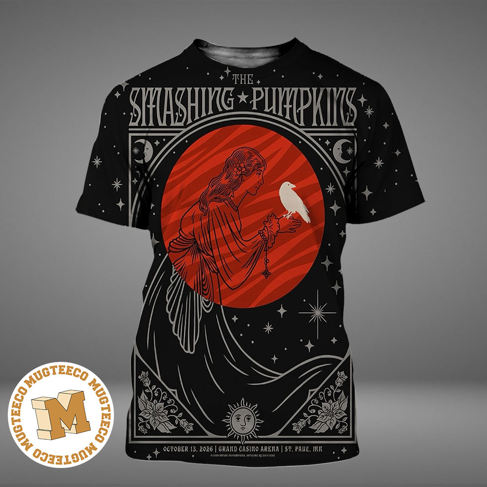 The Smashing Pumpkins St Paul MN 2026 Event Poster At Grand Casino Arena On October 13 2026 All Over Print Shirt The Smashing Pumpkins St Paul MN 2026 Event Poster At Grand Casino Arena On October 13 2026 All Over Print Shirt