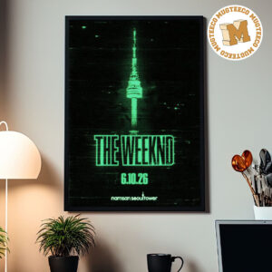 The Weeknd Seoul 2026 Event Poster At Namsan Seoul Tower On October 6 2026 Home Decor Poster Canvas