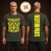 Twenty One Pilots 2026 Exclusive Tee Back Sided Name Band And Basic Logo Two Sided Unisex Olive Green T-Shirt