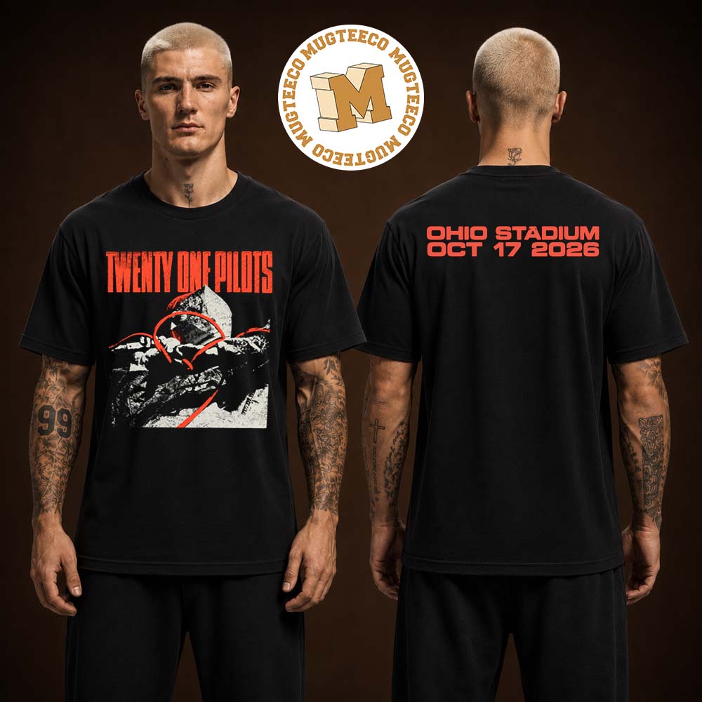 Twenty One Pilots Columbus OH 2026 Exclusive Tee At Ohio Stadium On October 17 2026 Two Sided Unisex T-Shirt Twenty One Pilots Columbus OH 2026 Exclusive Tee At Ohio Stadium On October 17 2026 Two Sided Unisex T-Shirt