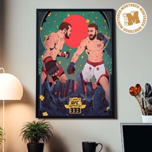 UFC 333 Abu Dhabi UAE 2026 The Double Title Fights Merab Dvalishvili VS PetrYan At Etihad Arena On October 24 2026 Home Decor Poster Canvas