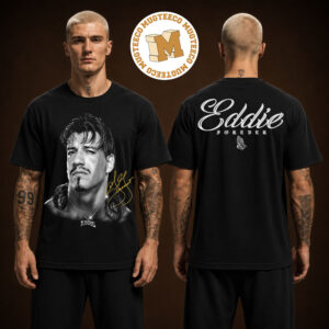 WWE Eddie Guerrero x DIOS Merch Tee Vintage Portrait Photo And Signature Two Sided Unisex T-Shirt