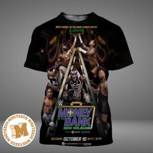 WWE Men Money In The Bank Ladder Match New Orleans On October 10 2026 All Over Print Shirt