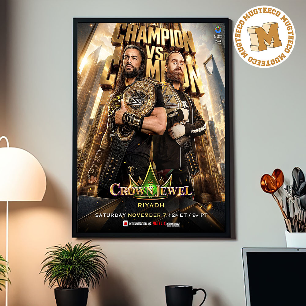 WWE The World Champion Undisputed Roman Reigns VS Sami Zayn On November 7 2026 Home Decor Poster Canvas WWE The World Champion Undisputed Roman Reigns VS Sami Zayn On November 7 2026 Home Decor Poster Canvas