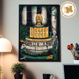 Weezer The Gathering Tour Tampa PL 2026 Event Poster At Benchmark International Arena On October 14 2026 Home Decor Poster Canvas