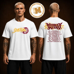 Whiskey Myers Still Rollin Tour 2026 Merch Tee Back Sided Lineup Two Sided Unisex White T-Shirt