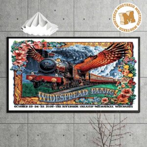 Widespread Panic Milwaukee WI 2026 Event Poster At The Riverside Theater On October 23-25 2026 Home Decor Poster Canvas