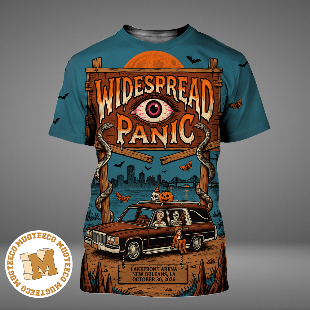 Widespread Panic New Orleans LA 2026 Event Poster At Lakefront Arena On October 30 2026 All Over Print Shirt Widespread Panic New Orleans LA 2026 Event Poster At Lakefront Arena On October 30 2026 All Over Print Shirt