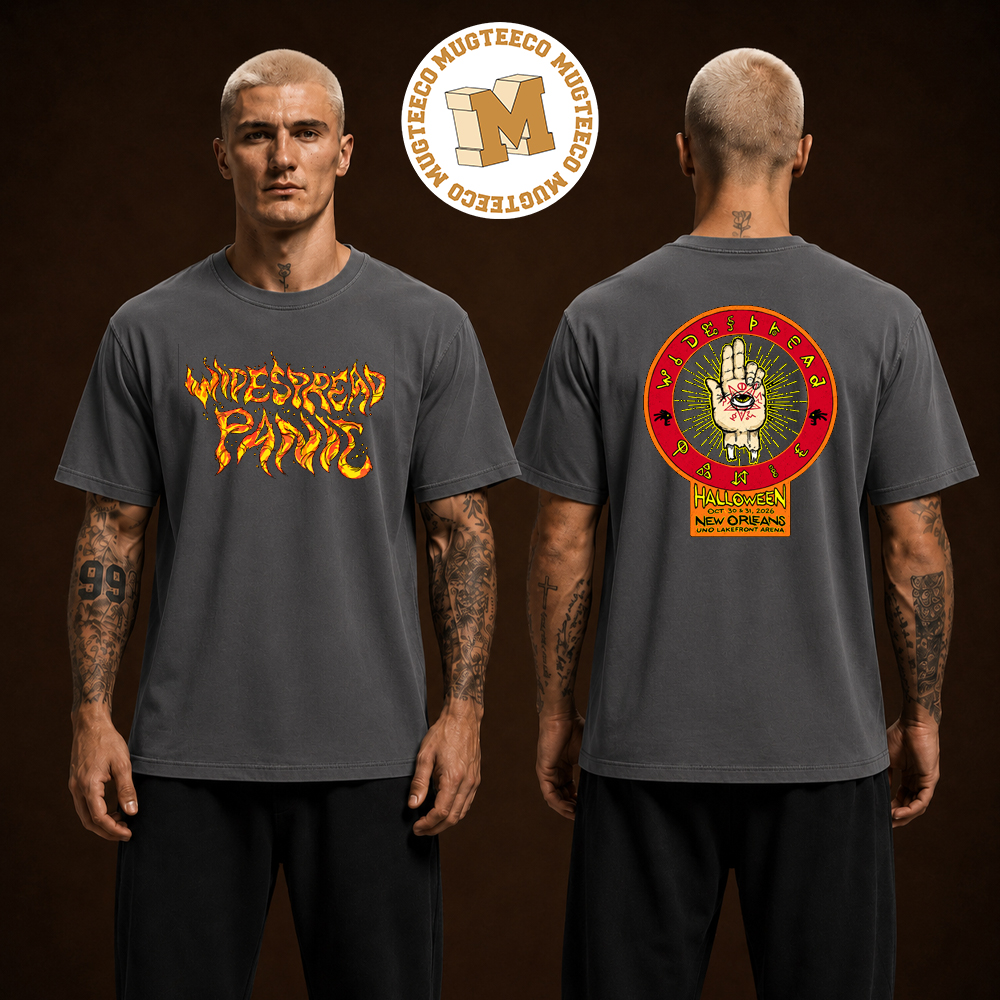 Widespread Panic New Orleans LA 2026 Event Tee At Lakefront Arena On October 30 And 31 2026 Ancient Characters Two Sided Unisex T-Shirt Widespread Panic New Orleans LA 2026 Event Tee At Lakefront Arena On October 30 And 31 2026 Ancient Characters Two Sided Unisex T-Shirt