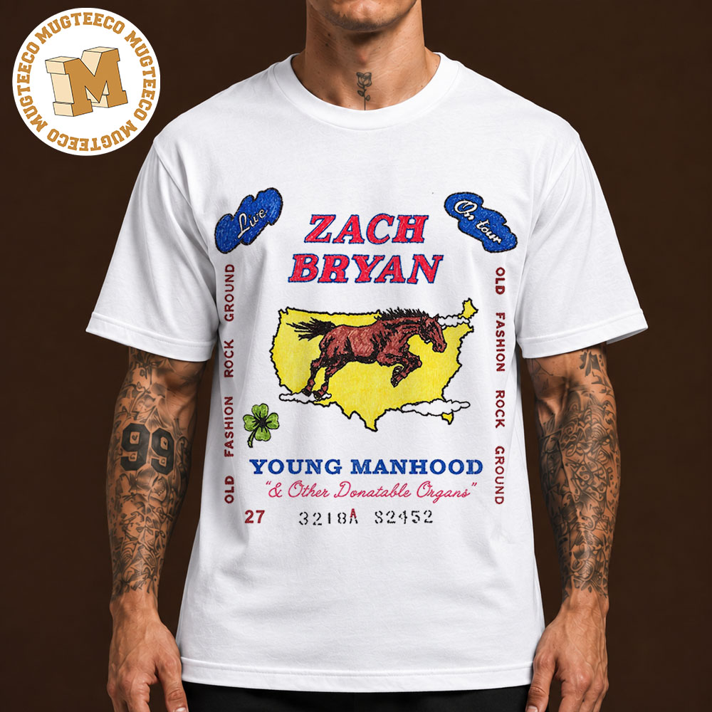 Zach Bryan Merch Tee 2026 Young Manhood Live on Tour Unisex T-Shirt Zach Bryan Merch Tee 2026 Young Manhood Live on Tour Unisex T-Shirt
