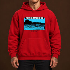 Zach Bryan Merch Tee 2026 Young Manhood Unisex Red Hoodie Shirt