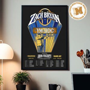 Zach Bryan The YM And ODO Tour 2027 Schedule Home Decor Poster Canvas