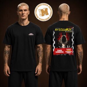 Zakk Sabbath Sacramento CA 2026 Event Poster At  Aftershock Festival Discovery Park On October 1- 4 2026 Two Sided Unisex Black T-Shirt